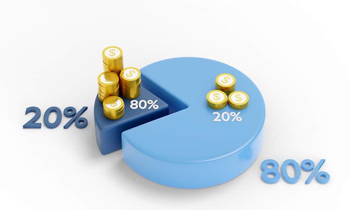 Regra 80 20 para investimentos: o que é o princípio de Pareto e como ele pode te ajudar a investir melhor?