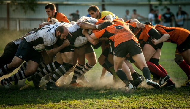 o scrum do rugby